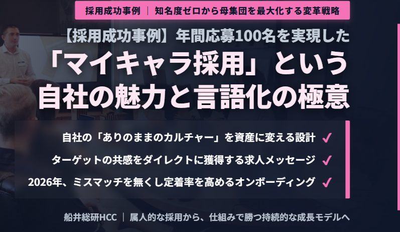 【採用成功事例】年間応募100名を実現した「マイキャラ採用」のイメージ