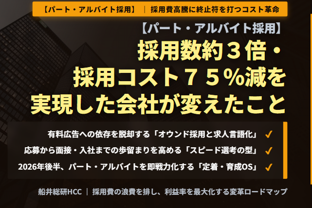 【パート・アルバイト採用】採用数約3倍・採用コスト75％減を実現した会社が変えたことのイメージ